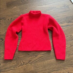 H&M Vibrant Red Turtleneck Sweater